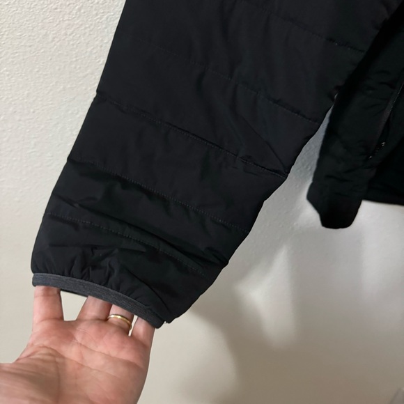 Lululemon Quilted Overshirt Shacket Black Shirt Jacket Snap Chest Pocket-Large - Picture 6 of 11